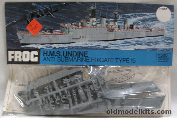 Frog 1/500 HMS Undine Type 15 ASW Frigate - Bagged, F126F plastic model kit